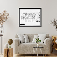 Historic Framed Print, Techwood Homes (Public Housing), Bounded by North Avenue, Parker Street, William St, Atlanta, Fulton County, GA - 9,  17-7/8" x 21-7/8"
