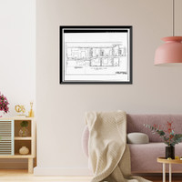 Historic Framed Print, Techwood Homes (Public Housing), Bounded by North Avenue, Parker Street, William St, Atlanta, Fulton County, GA - 11,  17-7/8" x 21-7/8"