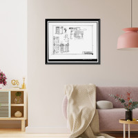 Historic Framed Print, Techwood Homes (Public Housing), Bounded by North Avenue, Parker Street, William St, Atlanta, Fulton County, GA - 11,  17-7/8" x 21-7/8"