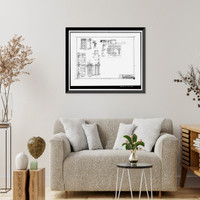 Historic Framed Print, Techwood Homes (Public Housing), Bounded by North Avenue, Parker Street, William St, Atlanta, Fulton County, GA - 11,  17-7/8" x 21-7/8"