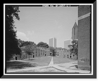 Historic Framed Print, Techwood Homes, Building No. 1, 575-579 Techwood Drive, Atlanta, Fulton County, GA,  17-7/8" x 21-7/8"