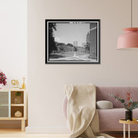 Historic Framed Print, Techwood Homes, Building No. 1, 575-579 Techwood Drive, Atlanta, Fulton County, GA,  17-7/8" x 21-7/8"