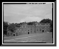 Historic Framed Print, Techwood Homes, Building No. 1, 575-579 Techwood Drive, Atlanta, Fulton County, GA - 2,  17-7/8" x 21-7/8"