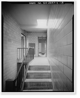 Historic Framed Print, Techwood Homes, Building No. 1, 575-579 Techwood Drive, Atlanta, Fulton County, GA - 13,  17-7/8" x 21-7/8"