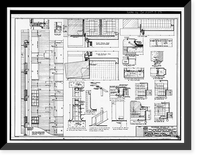 Historic Framed Print, Techwood Homes, Building No. 1, 575-579 Techwood Drive, Atlanta, Fulton County, GA - 23,  17-7/8" x 21-7/8"