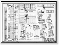 Historic Framed Print, Techwood Homes, Building No. 1, 575-579 Techwood Drive, Atlanta, Fulton County, GA - 23,  17-7/8" x 21-7/8"