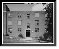 Historic Framed Print, Techwood Homes, Building No. 2, 569-573 Techwood Drive, Atlanta, Fulton County, GA - 2,  17-7/8" x 21-7/8"