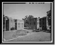 Historic Framed Print, Techwood Homes, Building No. 2, 569-573 Techwood Drive, Atlanta, Fulton County, GA - 3,  17-7/8" x 21-7/8"
