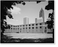 Techwood Homes, McDaniel Dormitory, 581-587 Techwood Drive, Atlanta, Fulton County, GA - 5, Historic Print