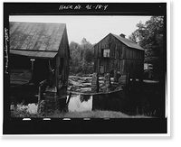 Boshell's Mill, Lost Creek at Alabama Route 124, 1.7 miles South o, Townley, Walker County, AL - 4, Vintage Print