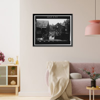 Boshell's Mill, Lost Creek at Alabama Route 124, 1.7 miles South o, Townley, Walker County, AL - 4, Vintage Print