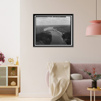 Historic Framed Print, Holt Lock & Dam, Warrior River, Holt, Tuscaloosa County, AL,  17-7/8" x 21-7/8"