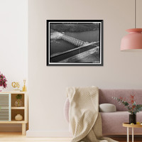 Historic Framed Print, Holt Lock & Dam, Warrior River, Holt, Tuscaloosa County, AL - 2,  17-7/8" x 21-7/8"