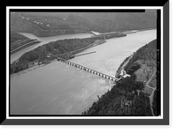 Historic Framed Print, Holt Lock & Dam, Warrior River, Holt, Tuscaloosa County, AL - 2,  17-7/8" x 21-7/8"