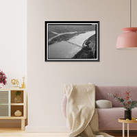 Historic Framed Print, Holt Lock & Dam, Warrior River, Holt, Tuscaloosa County, AL - 2,  17-7/8" x 21-7/8"