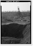 Pyne Red Ore Mine, State Route 150, Bessemer, Jefferson County, AL, Vintage Print
