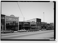 Main Street (Commercial Streetscapes), Montevallo, Shelby County, AL, Antique Print