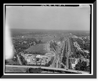 Historic Framed Print, Birmingham Southern Railroad Yard, Thirty-fourth Street, Ensley, Jefferson County, AL - 2,  17-7/8" x 21-7/8"