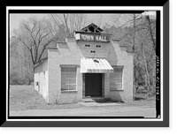 Cardiff Town Hall, Old County Road 109, Cardiff, Jefferson County, AL Classic, Vintage Wall Art