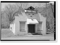 Cardiff Town Hall, Old County Road 109, Cardiff, Jefferson County, AL Classic, Vintage Wall Art