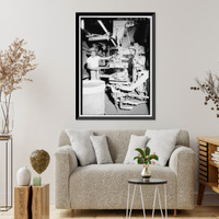 Historic Framed Print, Lawler Machine & Foundry Company, Molding Area, 760 North Forty-fourth Street, Birmingham, Jefferson County, AL - 4,  17-7/8" x 21-7/8"