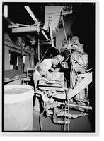 Historic Framed Print, Lawler Machine & Foundry Company, Molding Area, 760 North Forty-fourth Street, Birmingham, Jefferson County, AL - 5,  17-7/8" x 21-7/8"