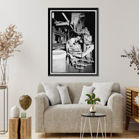Historic Framed Print, Lawler Machine & Foundry Company, Molding Area, 760 North Forty-fourth Street, Birmingham, Jefferson County, AL - 5,  17-7/8" x 21-7/8"