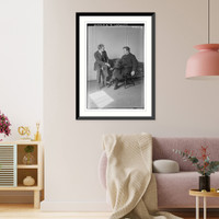Historic Framed Print, Stokowski & H. Kindler,  17-7/8" x 21-7/8"