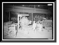 Historic Framed Print, United States Pipe & Foundry Company Plant, Pipe Casting & Testing Area, 2023 St. Louis Avenue at I-20/59, Bessemer, Jefferson County, AL - 2,  17-7/8" x 21-7/8"