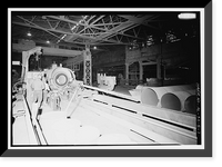 Historic Framed Print, United States Pipe & Foundry Company Plant, Pipe Casting & Testing Area, 2023 St. Louis Avenue at I-20/59, Bessemer, Jefferson County, AL - 7,  17-7/8" x 21-7/8"