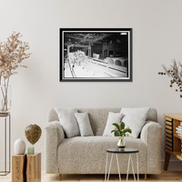 Historic Framed Print, United States Pipe & Foundry Company Plant, Pipe Casting & Testing Area, 2023 St. Louis Avenue at I-20/59, Bessemer, Jefferson County, AL - 7,  17-7/8" x 21-7/8"