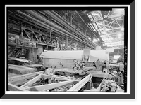Historic Framed Print, United States Pipe & Foundry Company Plant, Pipe Casting & Testing Area, 2023 St. Louis Avenue at I-20/59, Bessemer, Jefferson County, AL - 9,  17-7/8" x 21-7/8"