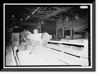 Historic Framed Print, United States Pipe & Foundry Company Plant, Pipe Casting & Testing Area, 2023 St. Louis Avenue at I-20/59, Bessemer, Jefferson County, AL - 10,  17-7/8" x 21-7/8"