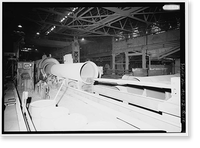 Historic Framed Print, United States Pipe & Foundry Company Plant, Pipe Casting & Testing Area, 2023 St. Louis Avenue at I-20/59, Bessemer, Jefferson County, AL - 10,  17-7/8" x 21-7/8"