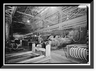 Historic Framed Print, United States Pipe & Foundry Company Plant, Pipe Casting & Testing Area, 2023 St. Louis Avenue at I-20/59, Bessemer, Jefferson County, AL - 10,  17-7/8" x 21-7/8"