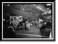 Historic Framed Print, United States Pipe & Foundry Company Plant, Pipe Casting & Testing Area, 2023 St. Louis Avenue at I-20/59, Bessemer, Jefferson County, AL - 12,  17-7/8" x 21-7/8"