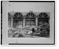 Wilson Dam & Hydroelectric Plant, Spanning Tennessee River at Wilson Dam Road (Route, Muscle Shoals, Colbert County, AL - 24, Vintage Print