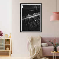 Historic Framed Print, Southern Ductile Casting Company, Casting, 2217 Carolina Avenue, Bessemer, Jefferson County, AL - 6,  17-7/8" x 21-7/8"