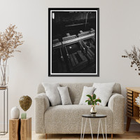 Historic Framed Print, Southern Ductile Casting Company, Casting, 2217 Carolina Avenue, Bessemer, Jefferson County, AL - 6,  17-7/8" x 21-7/8"