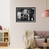 Historic Framed Print, Southern Ductile Casting Company, Casting, 2217 Carolina Avenue, Bessemer, Jefferson County, AL - 15,  17-7/8" x 21-7/8"