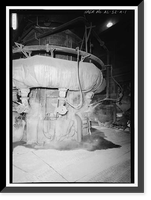 Historic Framed Print, United States Pipe & Foundry Company Plant, Melting & Treatment Areas, 2023 St. Louis Avenue at I-20/59, Bessemer, Jefferson County, AL,  17-7/8" x 21-7/8"