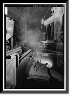 Historic Framed Print, United States Pipe & Foundry Company Plant, Melting & Treatment Areas, 2023 St. Louis Avenue at I-20/59, Bessemer, Jefferson County, AL - 4,  17-7/8" x 21-7/8"