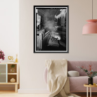 Historic Framed Print, United States Pipe & Foundry Company Plant, Melting & Treatment Areas, 2023 St. Louis Avenue at I-20/59, Bessemer, Jefferson County, AL - 4,  17-7/8" x 21-7/8"