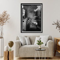Historic Framed Print, United States Pipe & Foundry Company Plant, Melting & Treatment Areas, 2023 St. Louis Avenue at I-20/59, Bessemer, Jefferson County, AL - 4,  17-7/8" x 21-7/8"