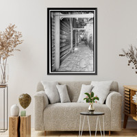 Historic Framed Print, United States Pipe & Foundry Company Plant, Melting & Treatment Areas, 2023 St. Louis Avenue at I-20/59, Bessemer, Jefferson County, AL - 4,  17-7/8" x 21-7/8"