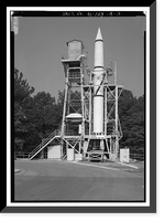 Marshall Space Flight Center, Redstone Rocket (Missile) Test Stand, Dodd Road, Huntsville vicinity, Madison County, AL - 3, Antique Poster