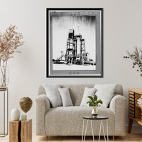 Marshall Space Flight Center, Redstone Rocket (Missile) Test Stand, Dodd Road, Huntsville vicinity, Madison County, AL - 39 Classic, Antique Poster