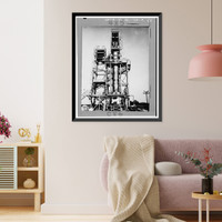 Marshall Space Flight Center, Redstone Rocket (Missile) Test Stand, Dodd Road, Huntsville vicinity, Madison County, AL - 42, Antique Poster
