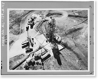 Marshall Space Flight Center, Redstone Rocket (Missile) Test Stand, Dodd Road, Huntsville vicinity, Madison County, AL - 45, Vintage Poster