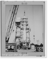 Marshall Space Flight Center, Redstone Rocket (Missile) Test Stand, Dodd Road, Huntsville vicinity, Madison County, AL - 51, Historic Print